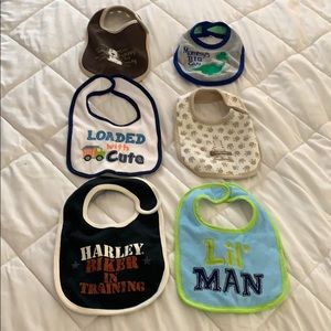 Lot of (6) boys bibs